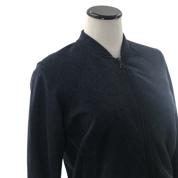 Kit & Ace Blue Jordan Cashmere Blend Bomber Jacket - Picture 4 of 12